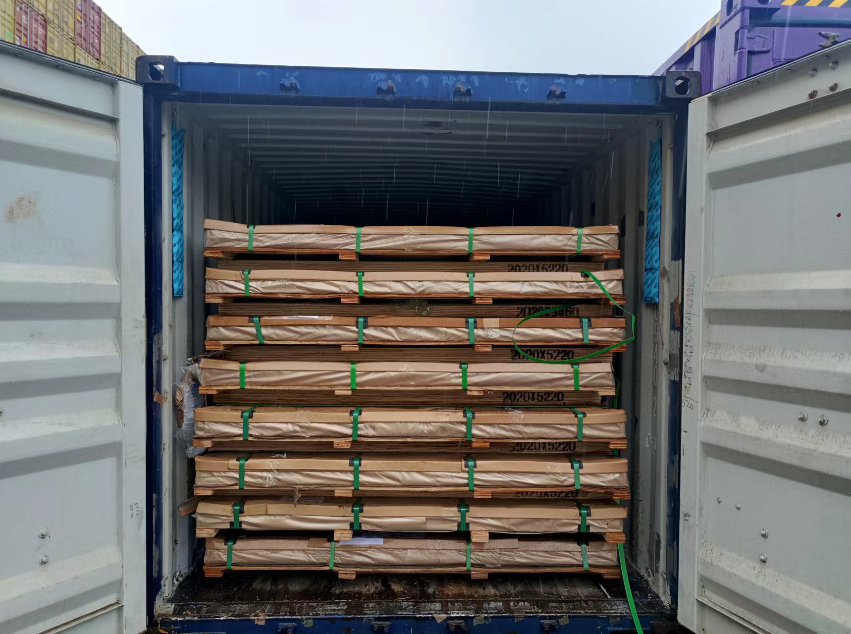 120 ton pelat tapak aluminium 5754 H114 5bars diekspor ke Brasil